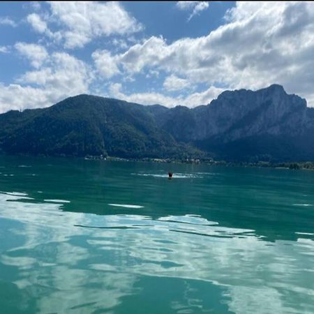 Die Feelgood-Wohnung Am Mondsee Buitenkant foto